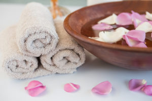 towels and petals 